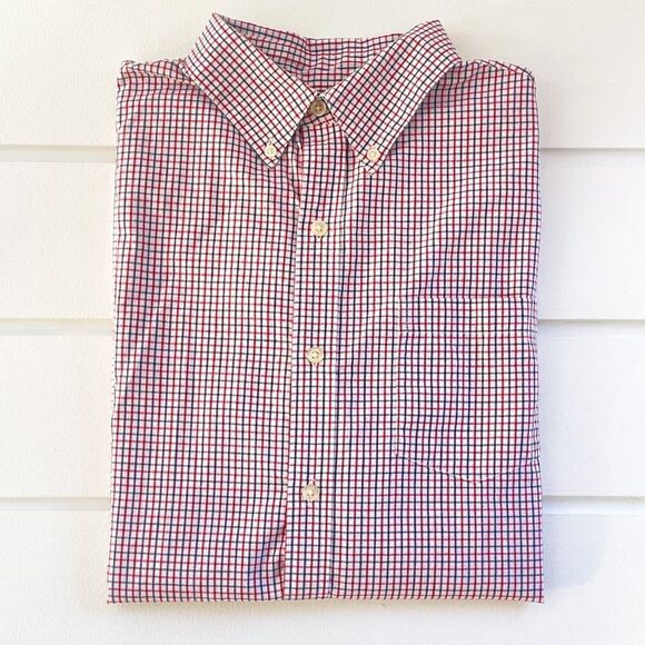 Chaps Check Plaid Men’s Long Sleeve Button Down Shirt Size Medium - Picture 1 of 7